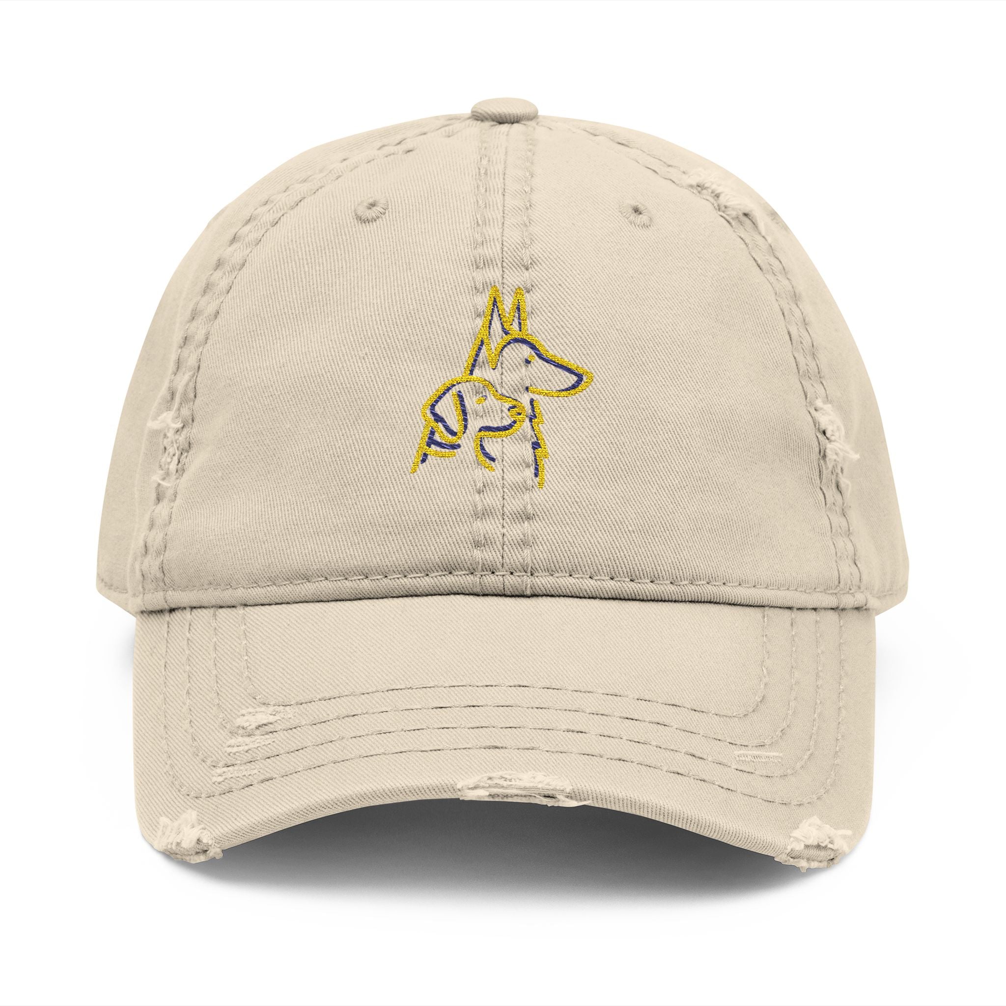 Canine Caddies TwoDogs Distressed Dad Hat