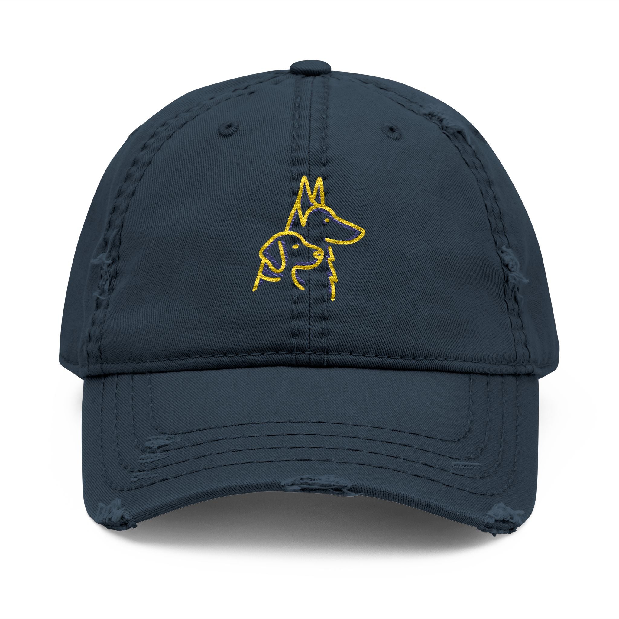 Canine Caddies TwoDogs Distressed Dad Hat