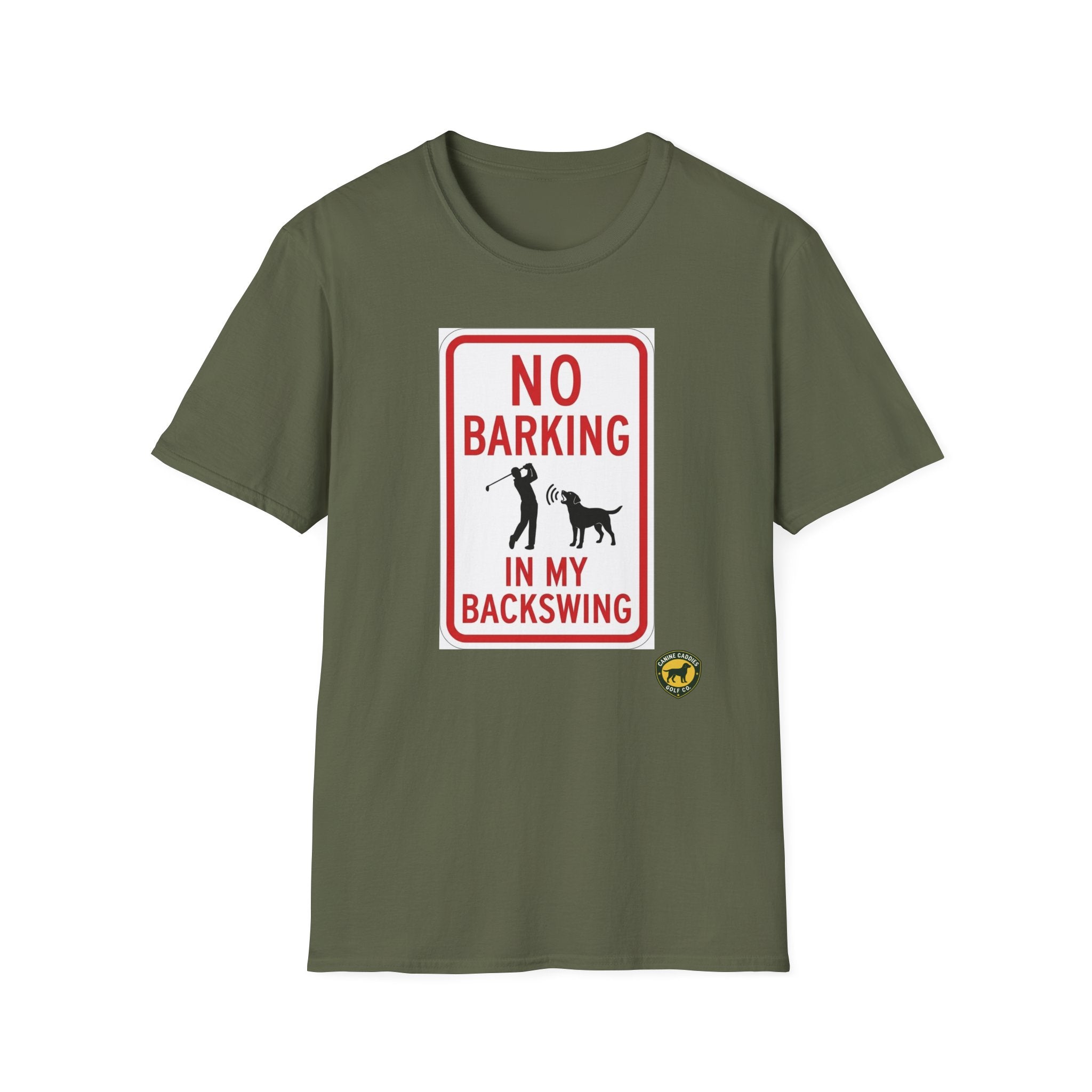 Canine Caddies "No Barking In My Backswing” T-Shirt