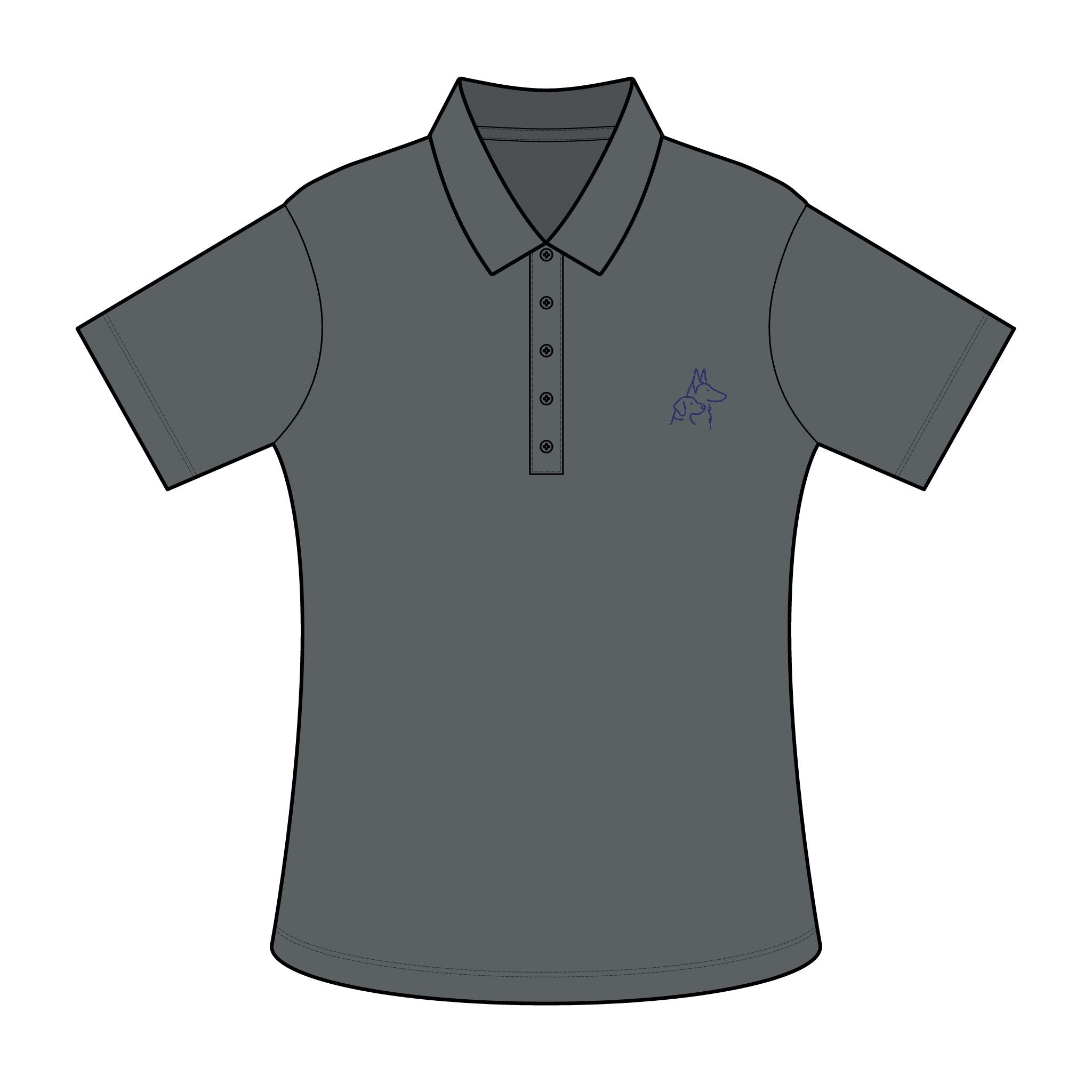 Canine Caddies Women's TwoDogs Standard Polo