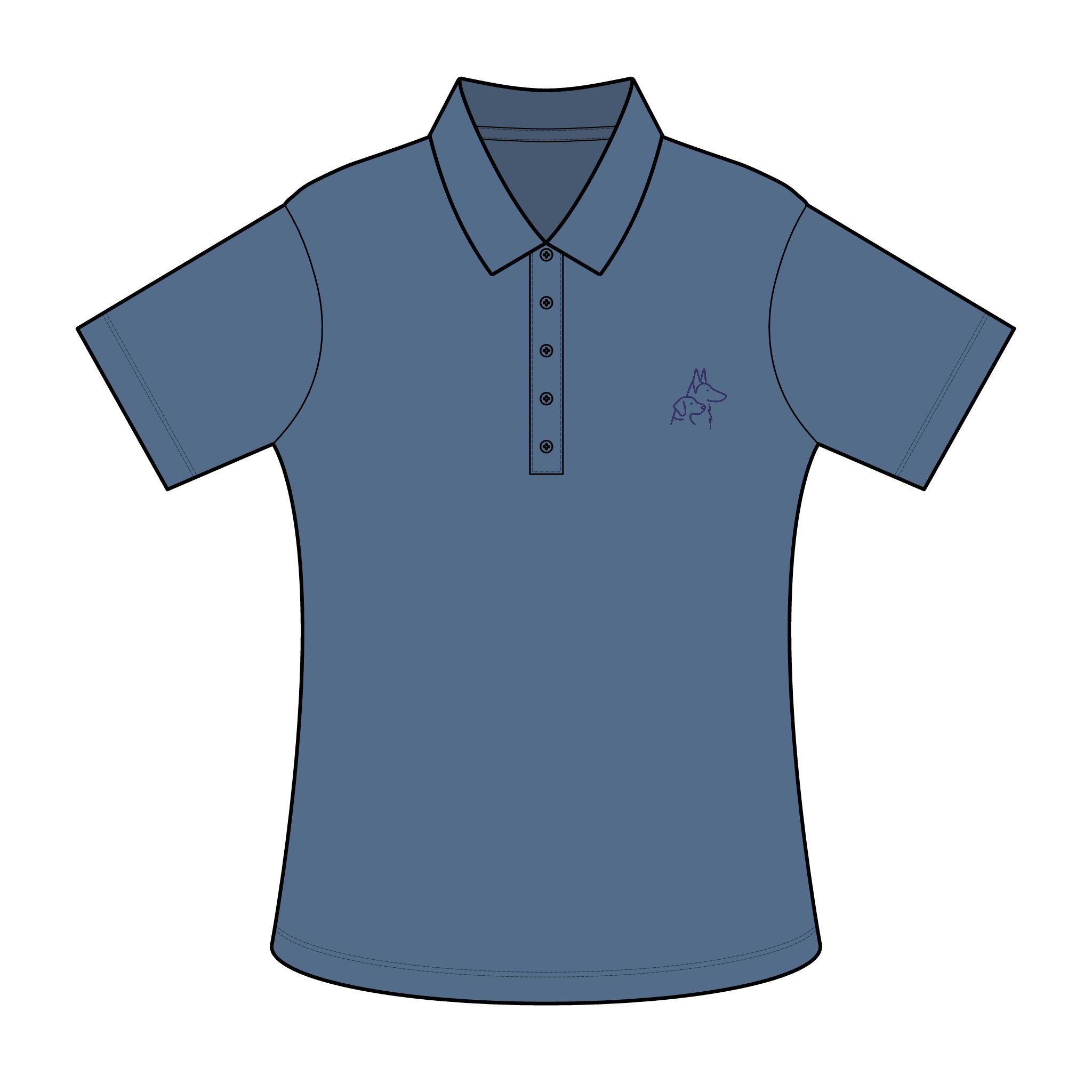 Canine Caddies Women's TwoDogs Standard Polo