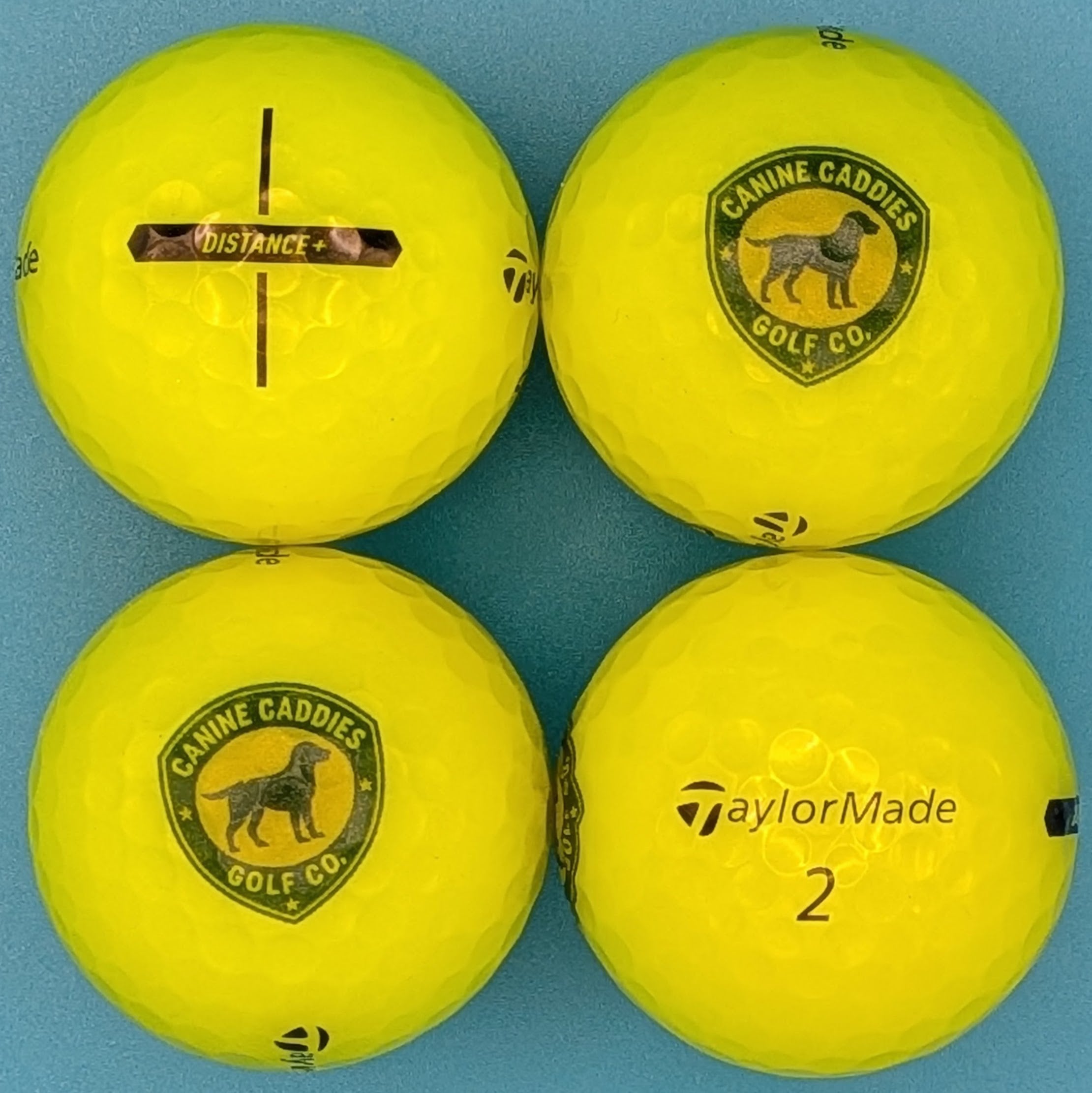 TaylorMade Canine Caddies Logo Balls (4-pack)