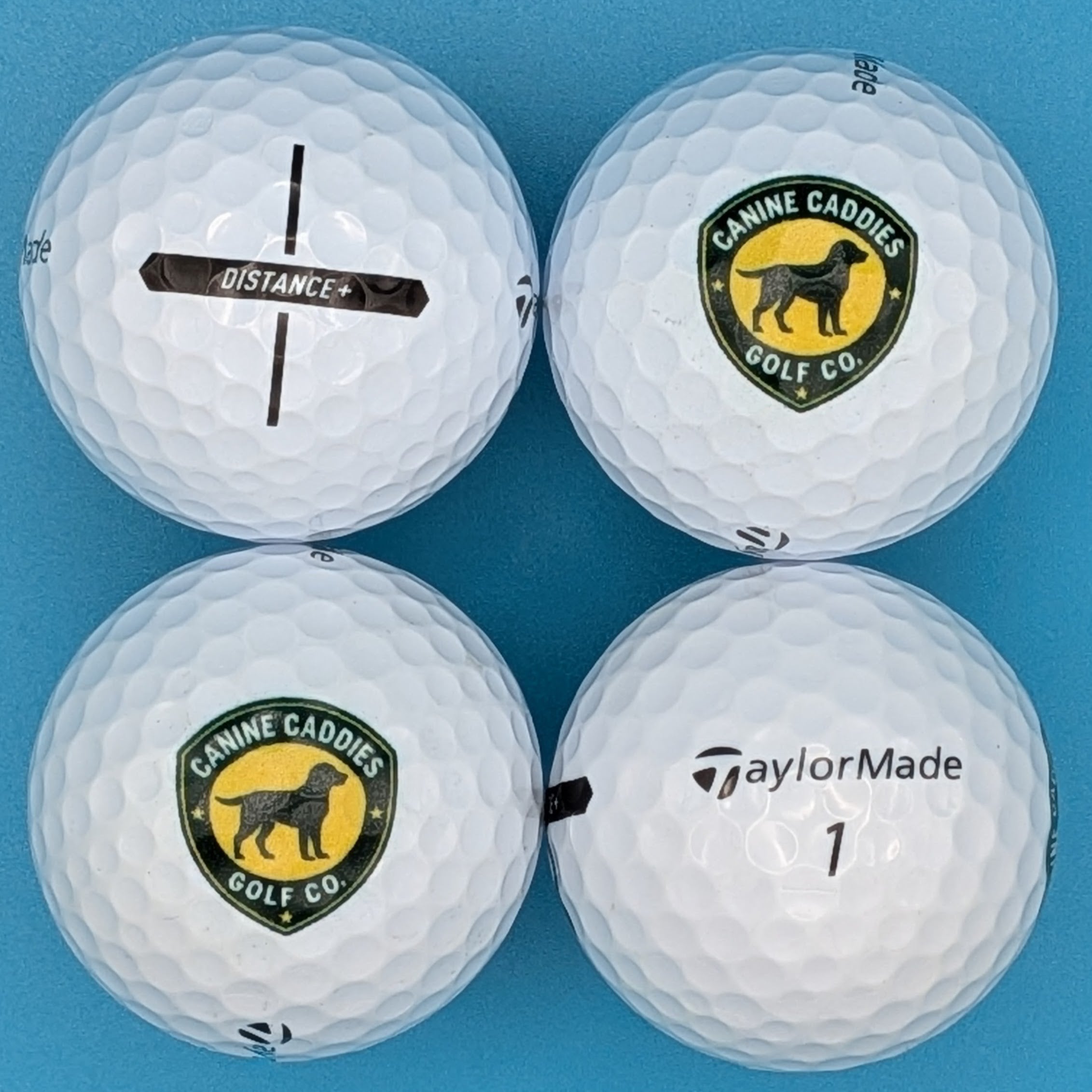 TaylorMade Canine Caddies Logo Balls (4-pack)