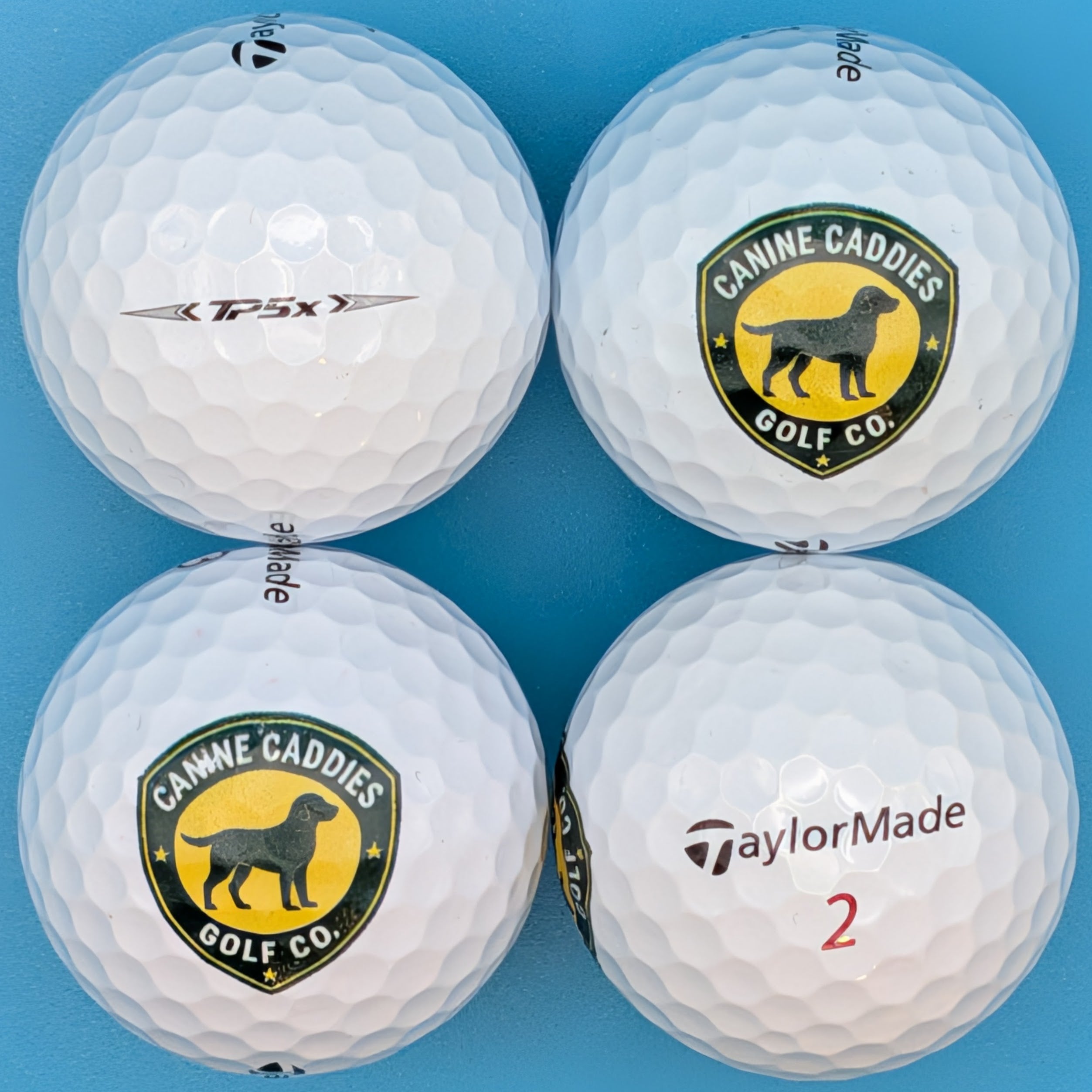 TaylorMade Canine Caddies Logo Balls (4-pack)