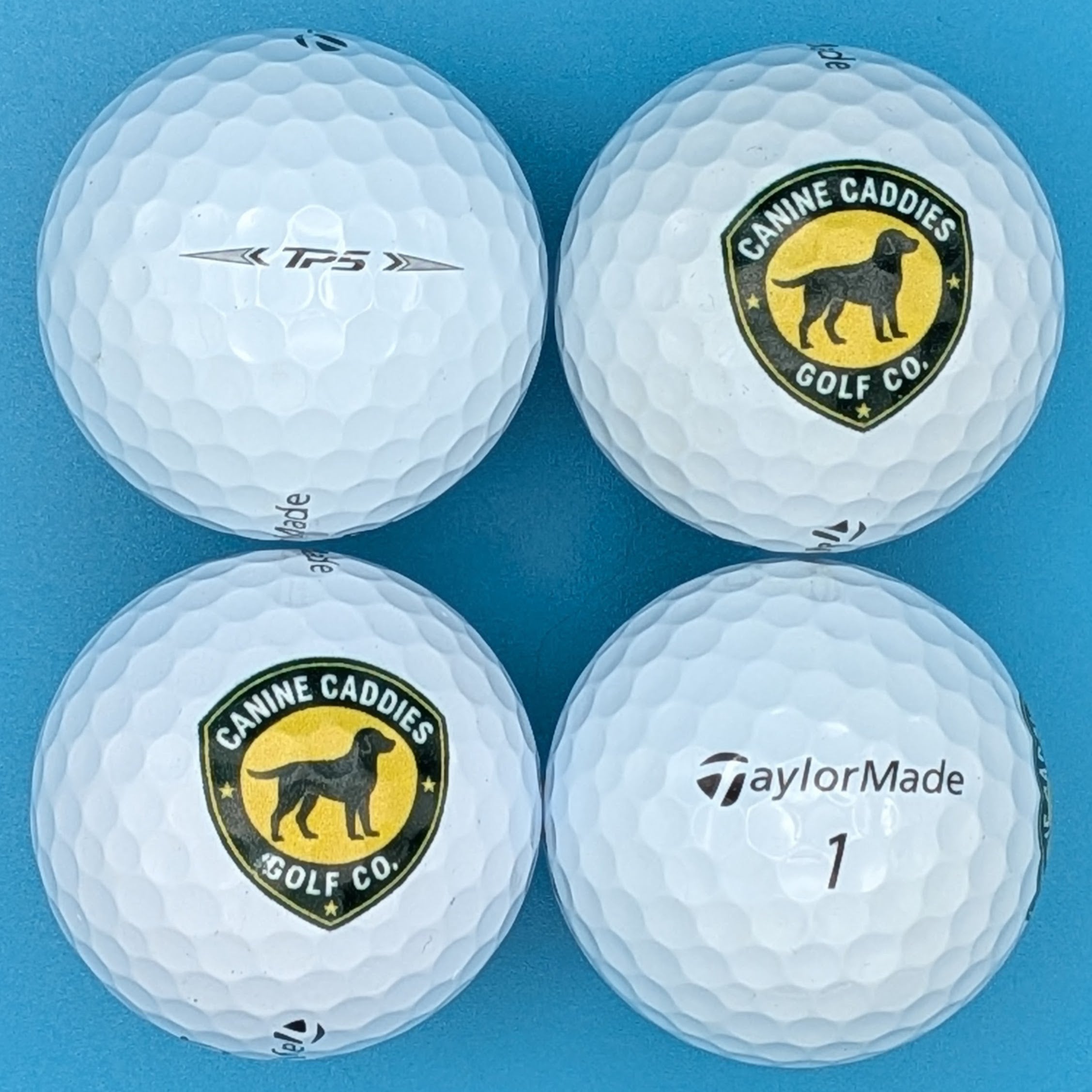 TaylorMade Canine Caddies Logo Balls (4-pack)