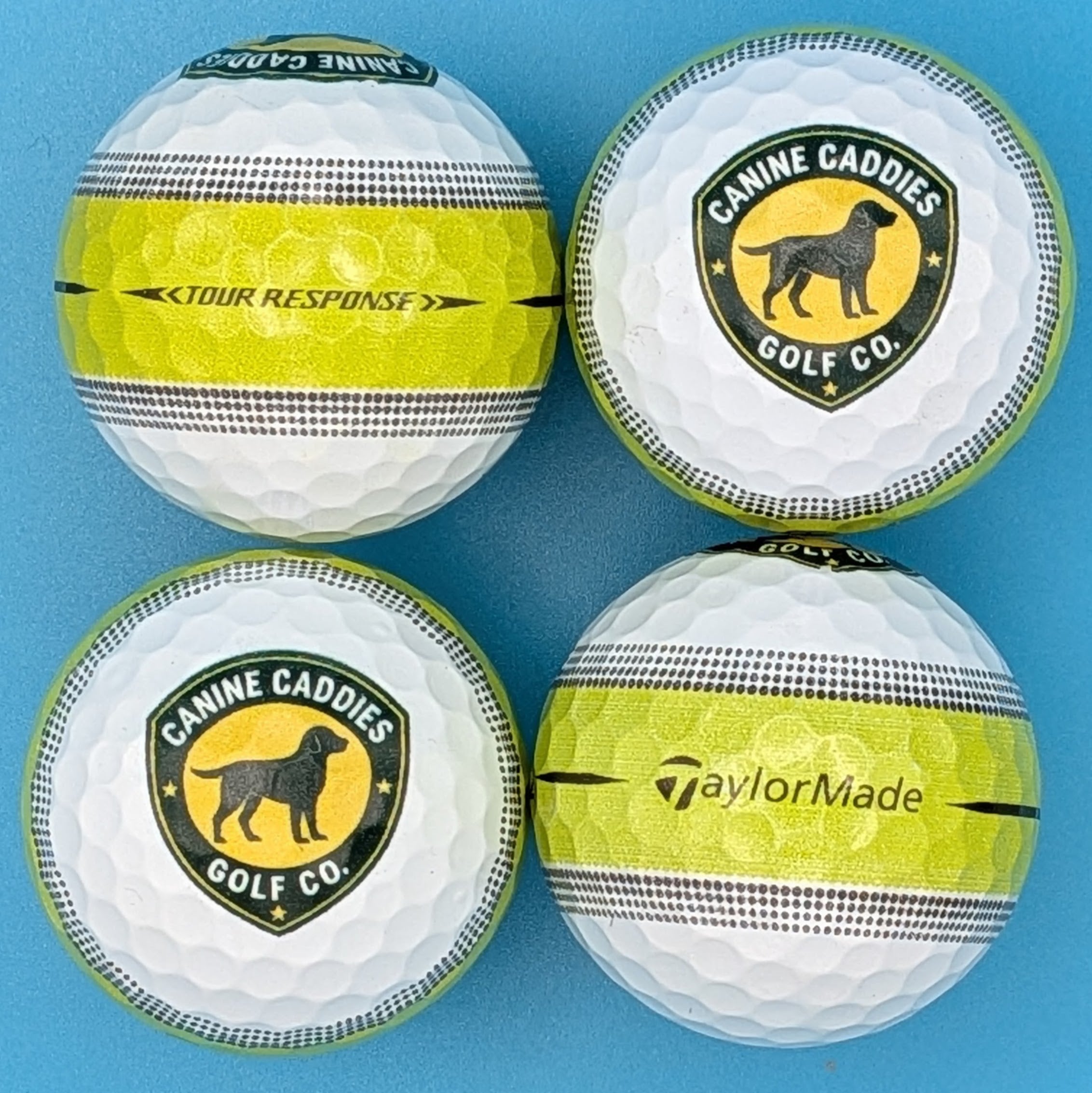 TaylorMade Canine Caddies Logo Balls (4-pack)