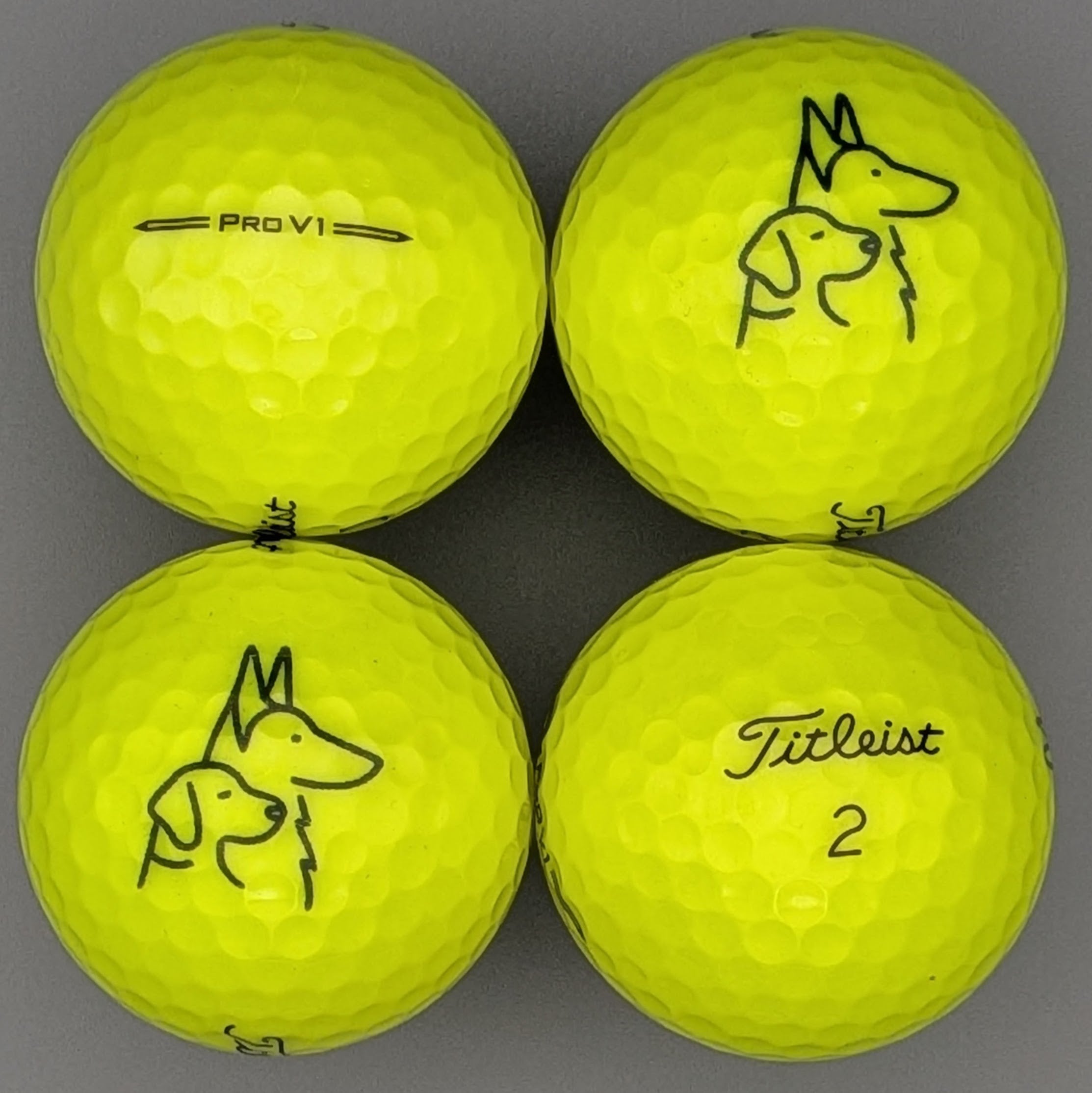 Titleist Canine Caddies Logo Balls (4-pack)