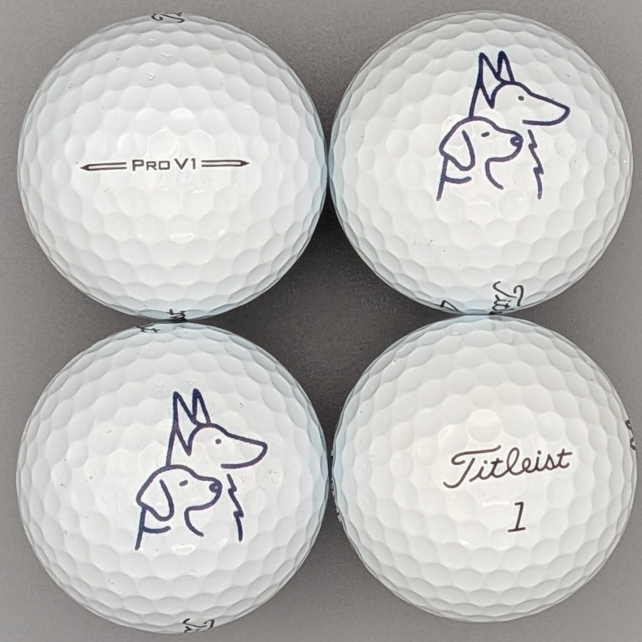 Titleist Canine Caddies Logo Balls (4-pack)